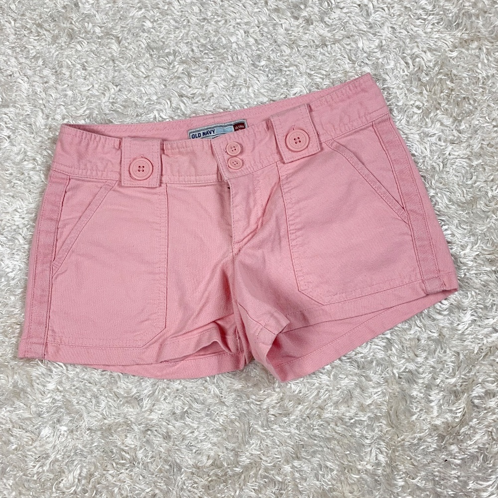 Old Navy Womens Size 0 Ultra Low Waist Short Pink